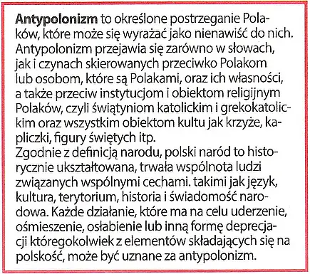 źródło: "Warszawska Gazeta", nr 24 (933), 13-19 czerwca 2025 r., str. 2 Antypolonizm